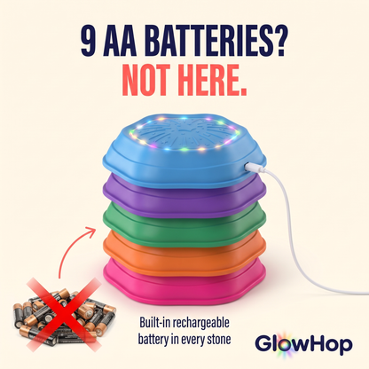 GlowHop™ - Light-Up Musical Stepping Stones